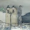 Du Comptoir Au Port De Calvi - - Painting By -