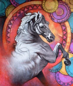 Horse Power_01 - - Painting By -
