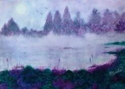 Matin Calme Au Soleil Blanc - - Painting By -