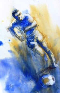 ... Et Il Entre Dans La Surface ! - - Painting By -