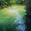 " Light Green Reflection " - - Painting By - -Cheap Paint Store 16286200 original 100
