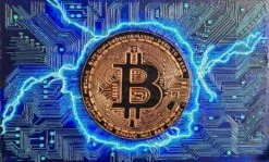 Thunder Bitcoin. - - Sculpture By -