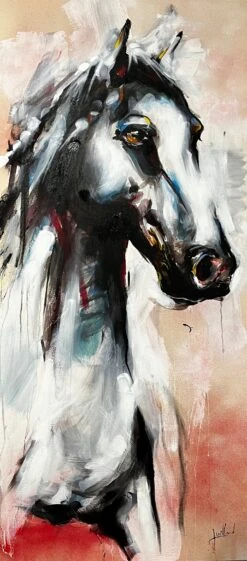 Cheval Blanc - - Painting By -