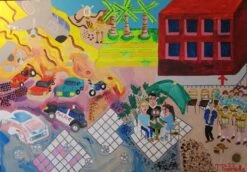 Domaine : Les Portes Du Soleil - - Painting By -