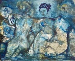 Femmes Bleues - - Painting By -