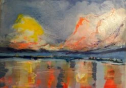 Sonnenuntergang In Florida - - Painting By -