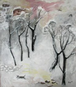 Winter In Armenia - - Painting By -