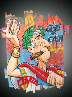 GOD OF CASH - - Painting By -
