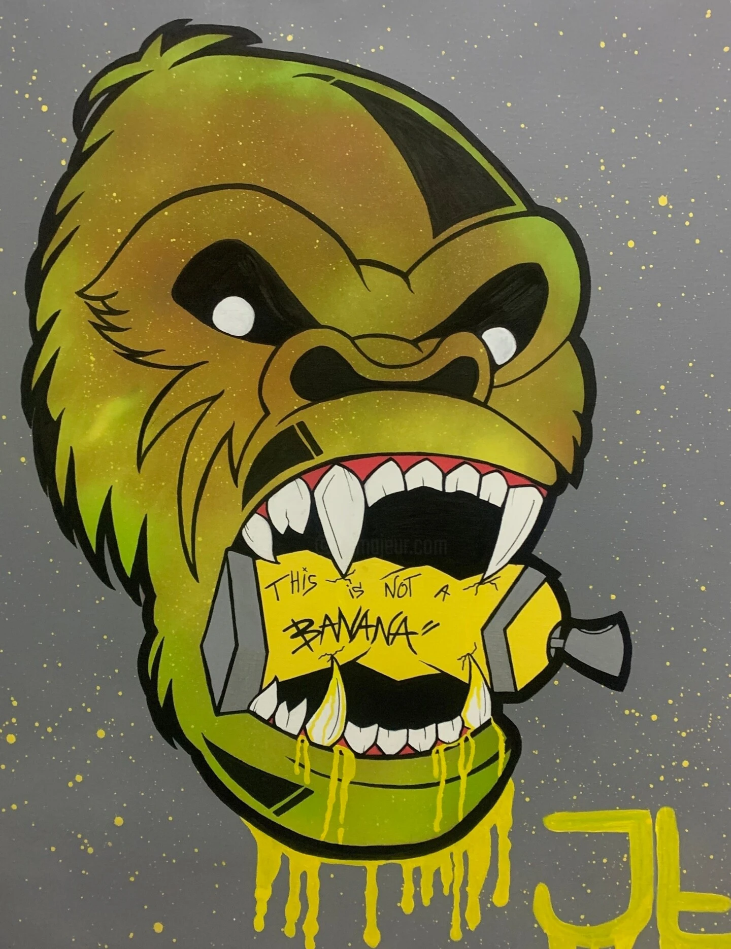 This Is Not A Bannana - - Painting By - 3 This Is Not A Bannana - - Painting By -