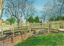 CAMINATA CON MARLEY - - Painting By -