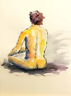 La Pose D'étienne - - Painting By -