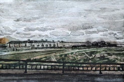 Street Scenes From A Trip To Japan - - Painting By -