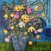 Blue Vase Of Joy - - Painting By - -Cheap Paint Store 16547083 blue vase of joy