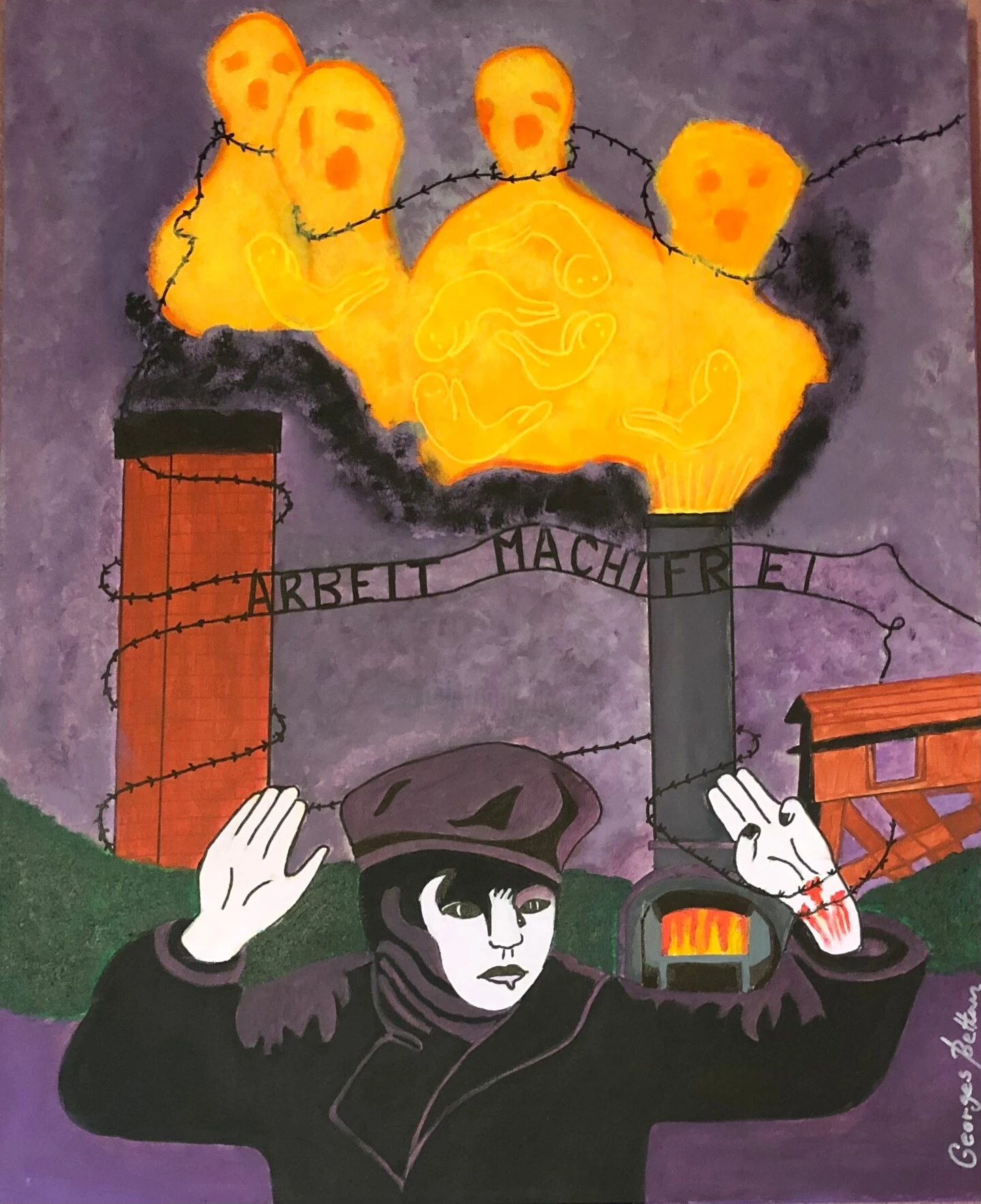 Never Forget! Never Forgive! Never Again! # 2 - Painting By - 3 Never Forget! Never Forgive! Never Again! # 2 - Painting By -