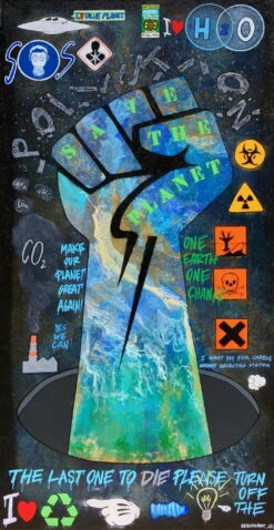 SAVE THE PLANET. - - Painting By -