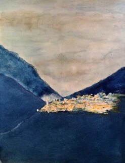 Bergdorf Am Abend - - Painting By -