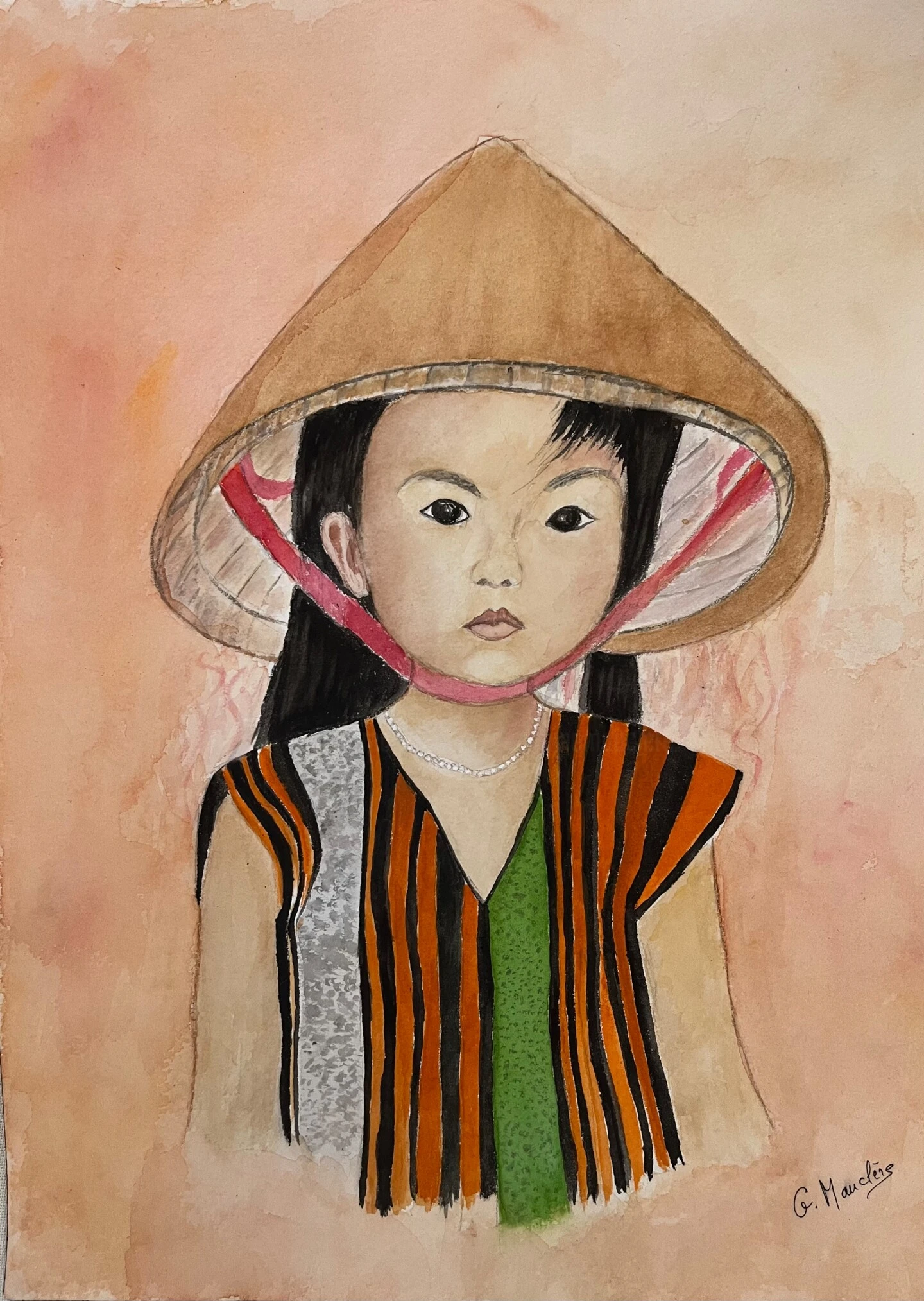 Lan-Ahn La Petite Vietnamienne - - Painting By - 3 Lan-Ahn La Petite Vietnamienne - - Painting By -