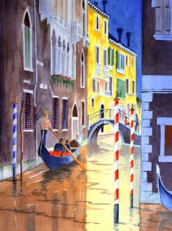 Reflections Of Venice - - Painting By -