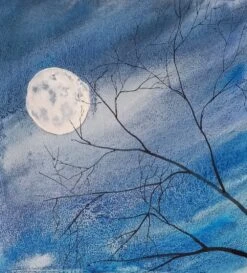 Лунная ночь 2 - - Painting By -