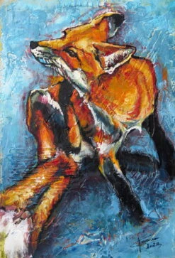 The Fox Life - - Painting By -