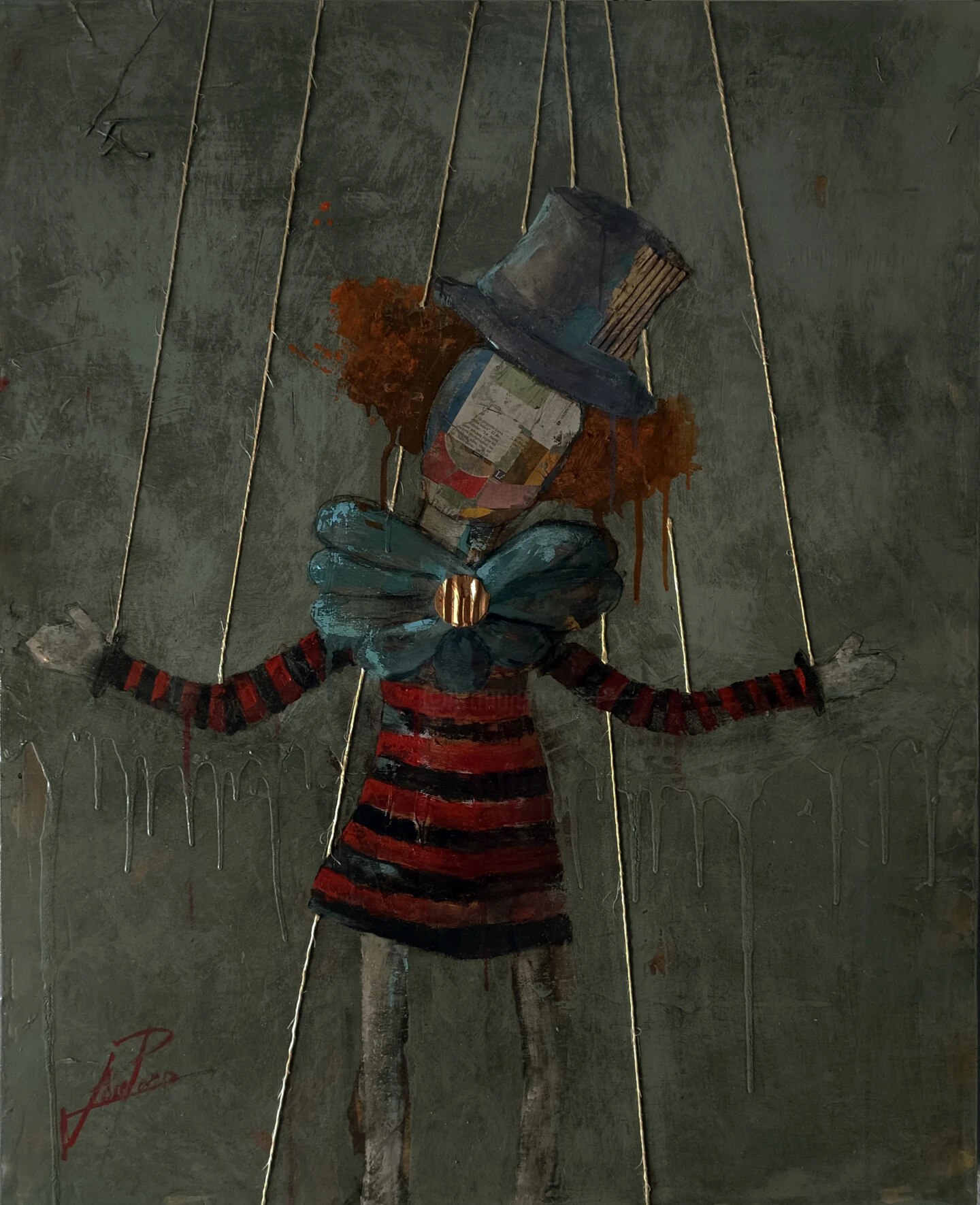 PUPPET SERIES 0004 - - Painting By - 3 PUPPET SERIES 0004 - - Painting By -