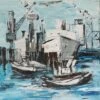 Hamburger Hafen - - Painting By -