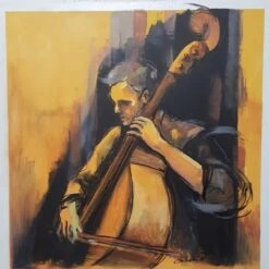 Le Contrebassiste - - Painting By -