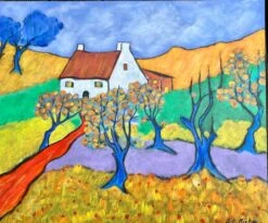 Derrière La Dune - - Painting By -