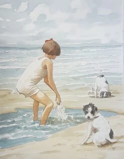 The Beach - - Painting By -