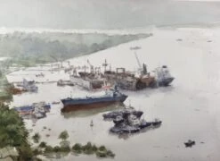 Saigon River #1 - - Painting By -