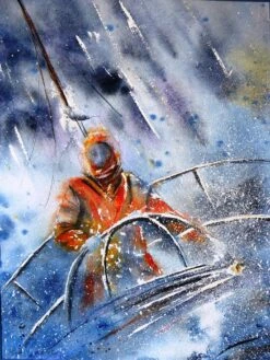 Dans La Tempête. - - Painting By -