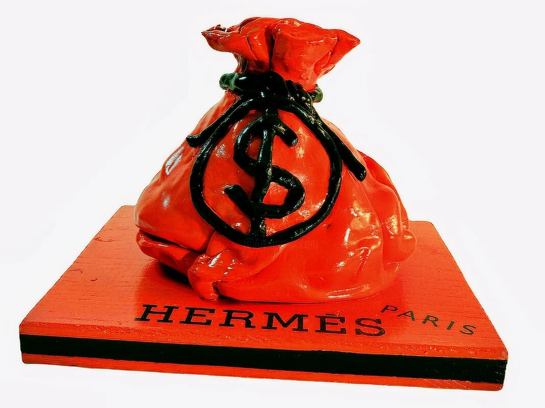 Bourse De Dollars - - Sculpture By - 3 Bourse De Dollars - - Sculpture By -