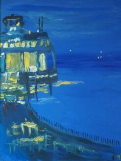 Die Letzte Fähre - - Painting By -