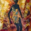 SCENE D'AFRIQUE, DANSEUSE AFRICAINE - - Painting By - -Cheap Paint Store 16687663 scene d afriquie danseuse africaine acrylique 92x73cm