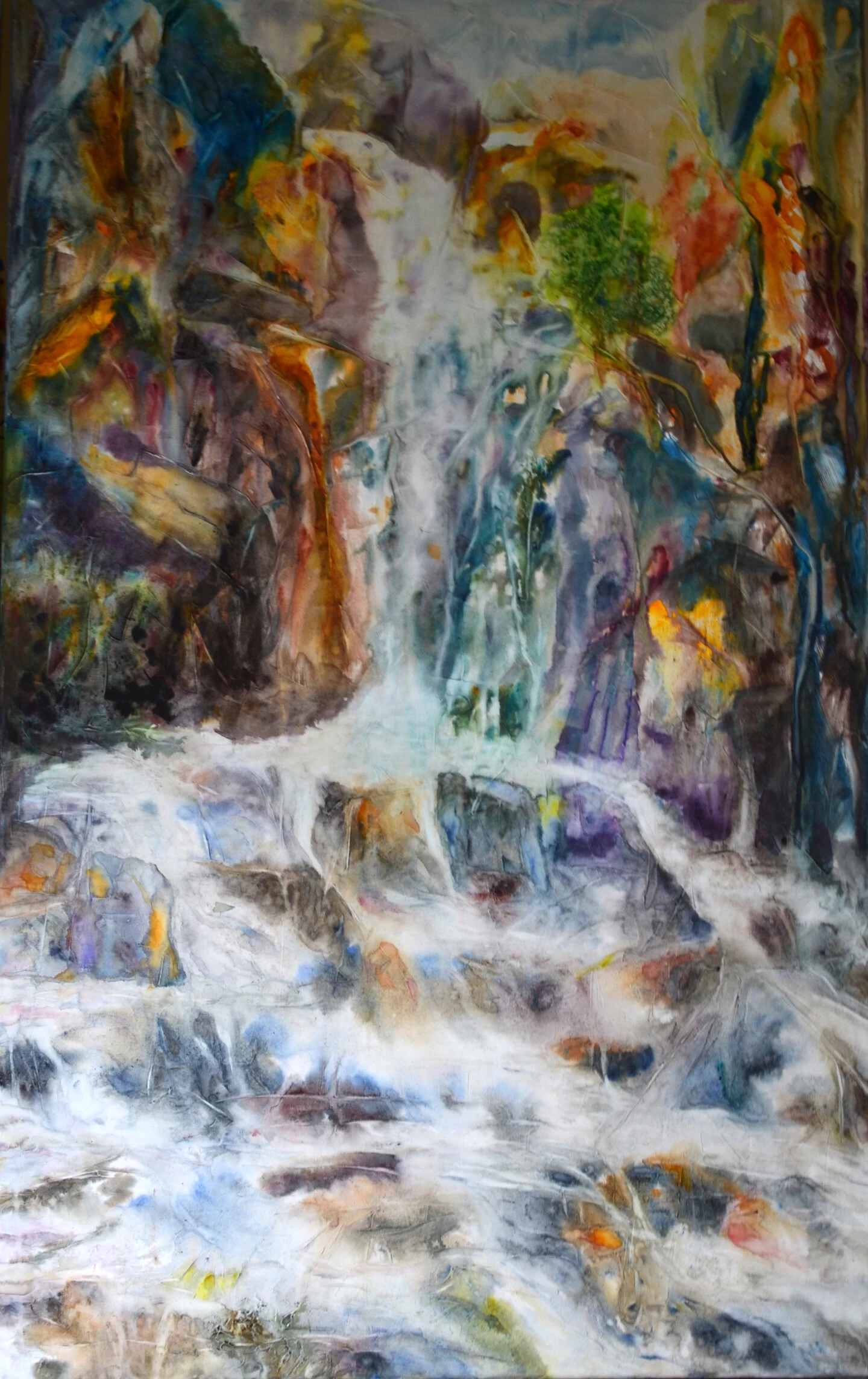 Torrentielle Cascade - - Painting By - 3 Torrentielle Cascade - - Painting By -
