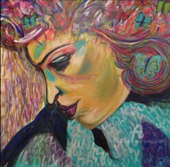 Madame Papillon - - Painting By -