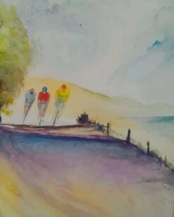 The Race Is On - - Painting By -