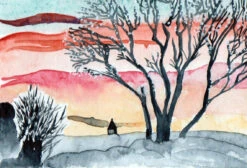 Almonds Trees Blossoms - - Painting By -