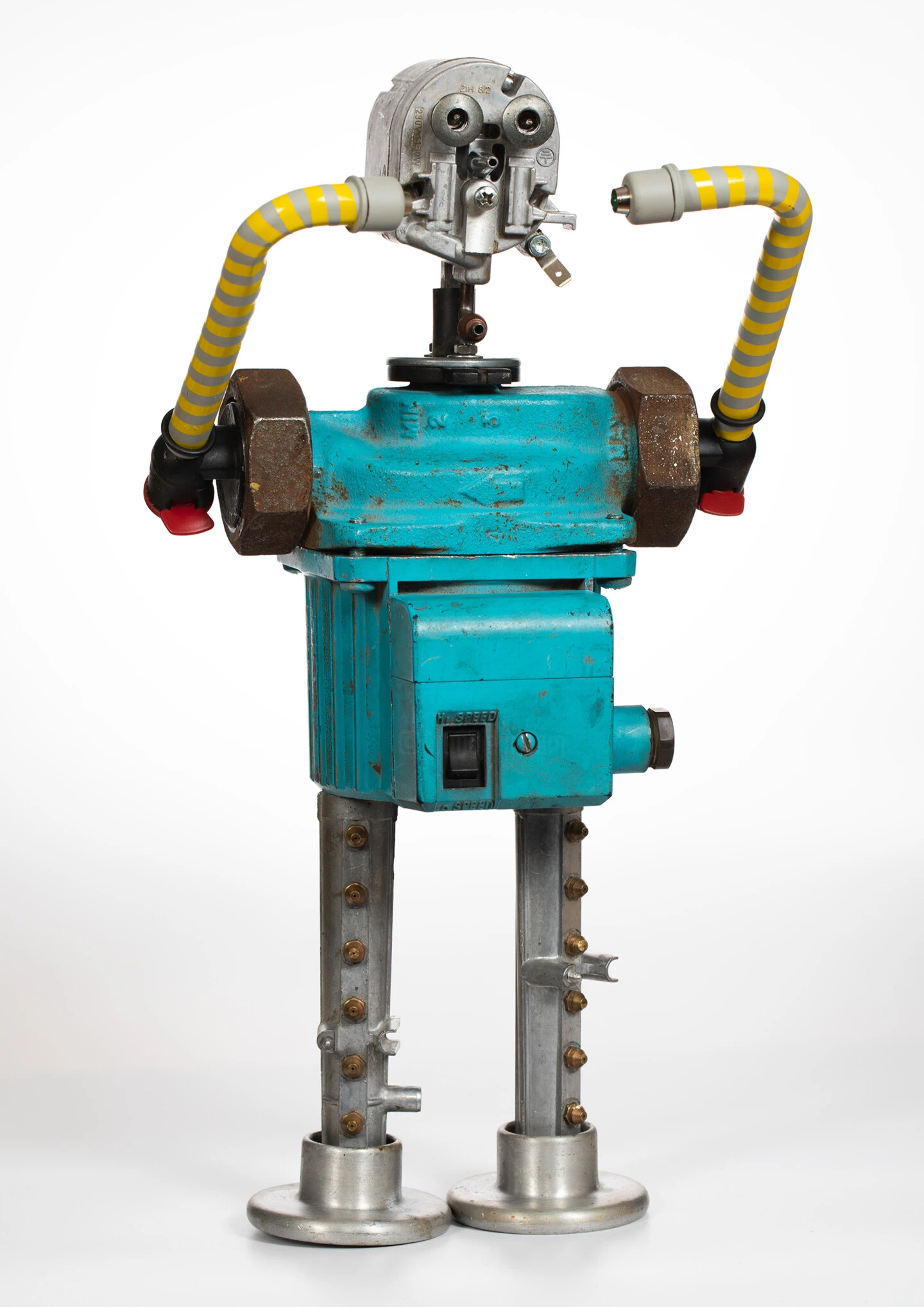 Recycled Robot "Aban" - - Sculpture By - 3 Recycled Robot "Aban" - - Sculpture By -