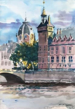 N°529 Paris - - Painting By -