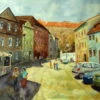 Walk In Cesky Krumlov - - Painting By - 1 Walk In Cesky Krumlov - - Painting By - -Cheap Paint Store 16729693 ceski krumlov