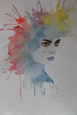 Abstrait(9) - - Painting By -