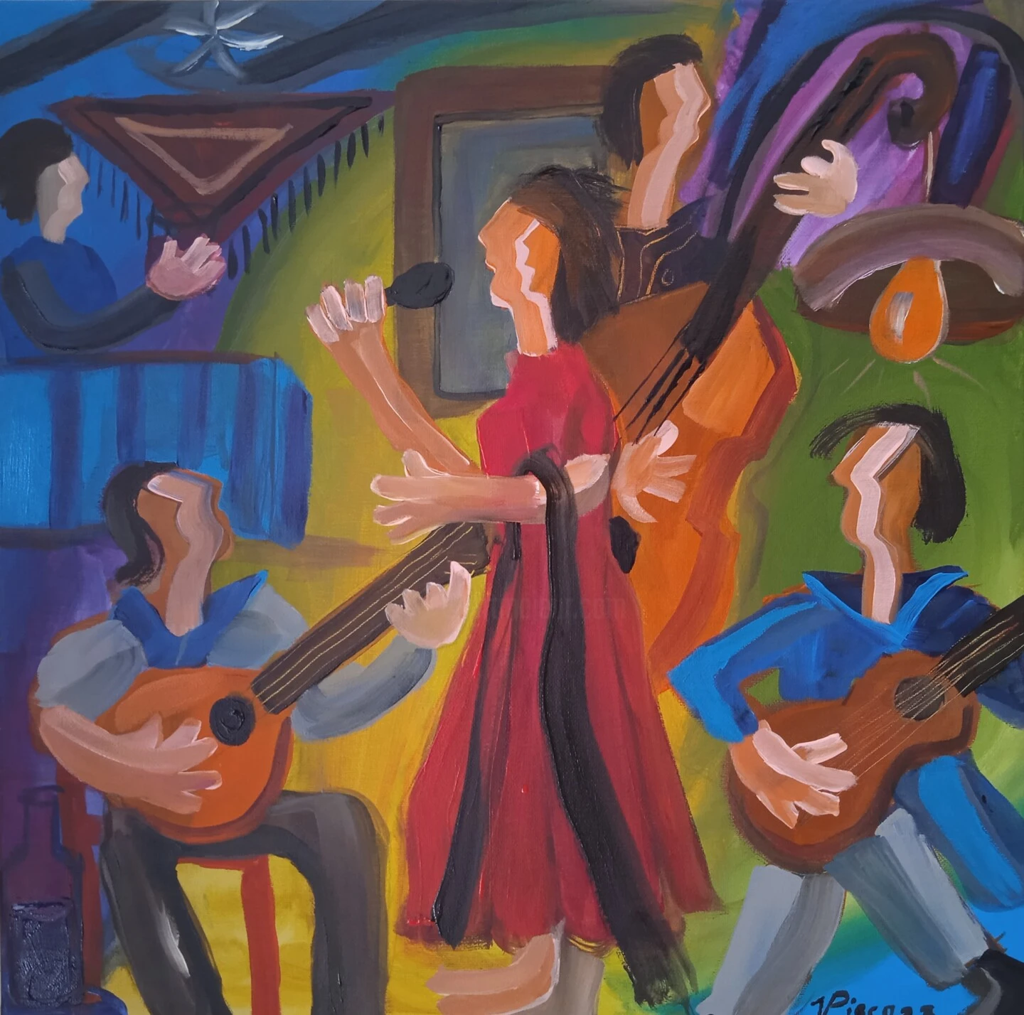 Fado Na Estrela - - Painting By - 3 Fado Na Estrela - - Painting By -
